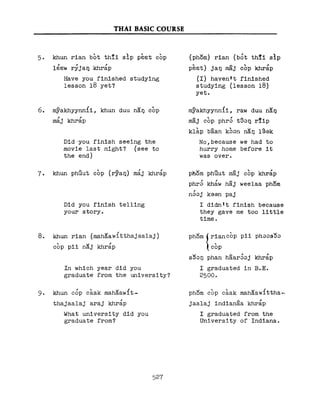 Learn Thai - FSI Basic Course (Part 2)