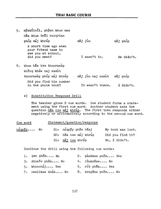 Learn Thai - FSI Basic Course (Part 2)