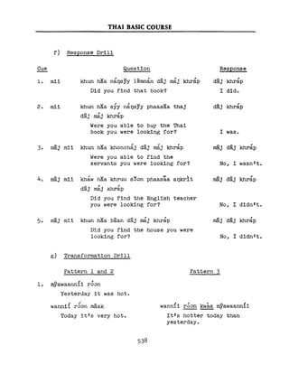 Learn Thai - FSI Basic Course (Part 2)