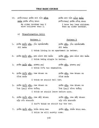 Learn Thai - FSI Basic Course (Part 2)