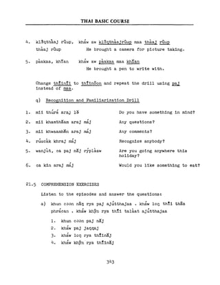 Learn Thai - FSI Basic Course (Part 2)