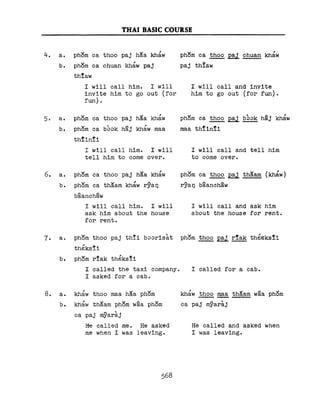 Learn Thai - FSI Basic Course (Part 2)