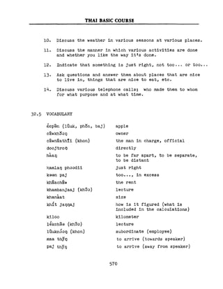 Learn Thai - FSI Basic Course (Part 2)