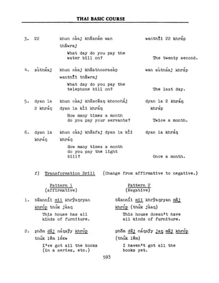 Learn Thai - FSI Basic Course (Part 2)