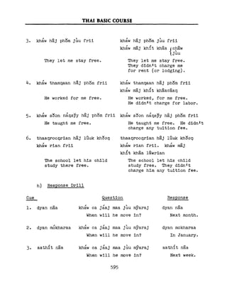 Learn Thai - FSI Basic Course (Part 2)