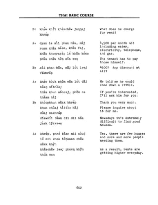 Learn Thai - FSI Basic Course (Part 2)