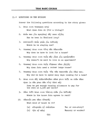 Learn Thai - FSI Basic Course (Part 2)