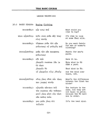 Learn Thai - FSI Basic Course (Part 2)