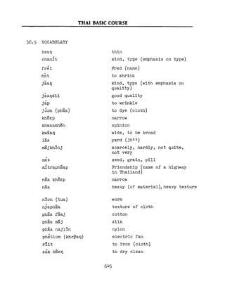 Learn Thai - FSI Basic Course (Part 2)