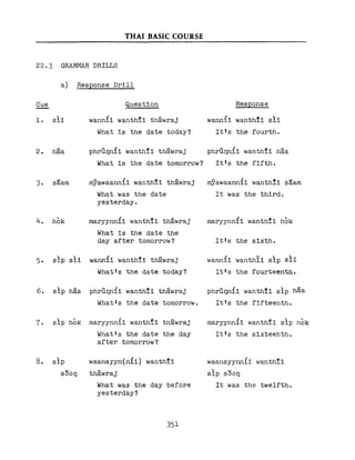 Learn Thai - FSI Basic Course (Part 2)