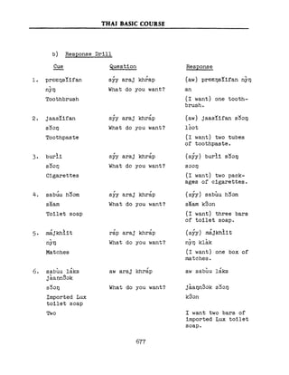 Learn Thai - FSI Basic Course (Part 2)