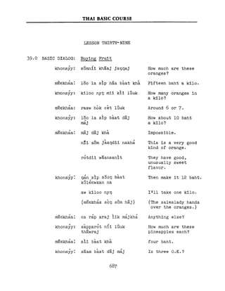 Learn Thai - FSI Basic Course (Part 2)