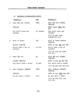 Learn Thai - FSI Basic Course (Part 2)