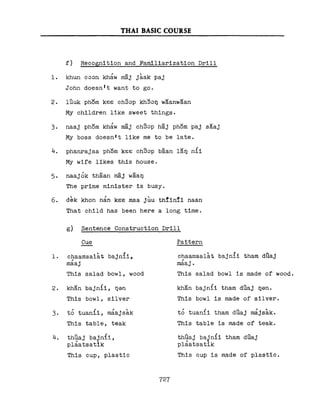 Learn Thai - FSI Basic Course (Part 2)