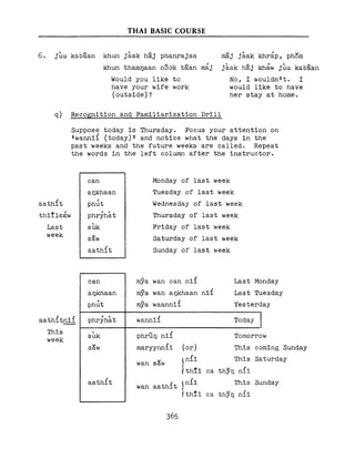 Learn Thai - FSI Basic Course (Part 2)
