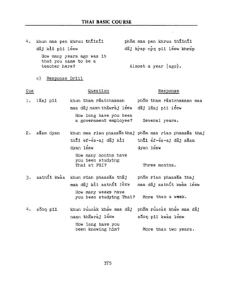 Learn Thai - FSI Basic Course (Part 2)