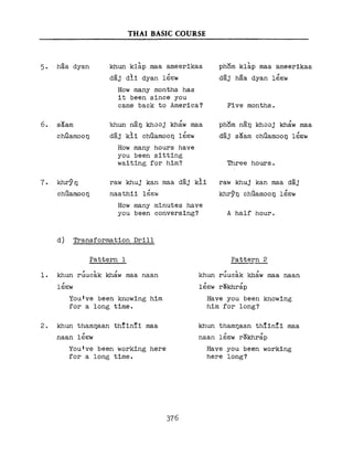 Learn Thai - FSI Basic Course (Part 2)