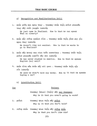 Learn Thai - FSI Basic Course (Part 2)