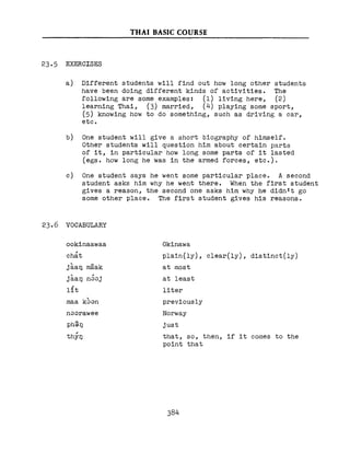 Learn Thai - FSI Basic Course (Part 2)