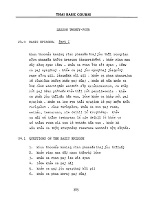 Learn Thai - FSI Basic Course (Part 2)