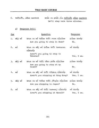 Learn Thai - FSI Basic Course (Part 2)