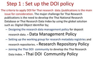 Thai DOI - Digital Object Identifier | PDF