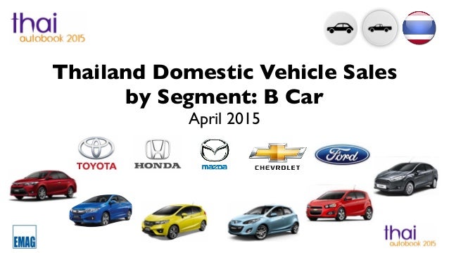 Thailand car sales B Segment 2015-4