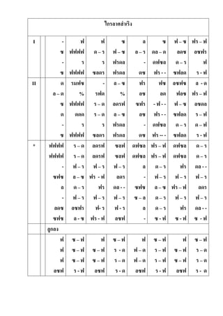 ไกรลาศสาเริง
I -
ซ
-
ซ
ฟ
ฟฟฟฟ
ร
ฟฟฟฟ
ฟ
ด – ร
ร
ซลดร
ซ
ฟ – ซ
ฟรดล
ฟรดล
ล
ล – ร
-
ดซ
ซ
ดล – ด
ดฟซล
ฟร - -
ฟ – ซ
ลดซ
ด – ร
ซฟลด
ฟร – ฟ
ลซฟร
ฟ
ร - ฟ
II ด
ล – ด
ซ
ด
-
ซ
รมฟซ
%
ฟฟฟฟ
ดดด
ร
ฟฟฟฟ
-
รฟด
ร – ด
ร – ด
ร
ซลดร
ล – ซ
%
ลดรฟ
ล – ซ
ฟรดล
ฟรดล
ฟร
ลซ
ซฟร
ลซ
-
ดซ
ฟซ
ลด
- ฟ - -
ฟร - -
ดฟซล
ฟร -- -
ลซฟซ
ฟลซ
ฟ – ซ
ซฟลด
ด – ร
ซฟลด
ล - ด
ฟร – ฟ
ลซดล
ร – ฟ
ด – ฟ
ร - ฟ
* ฟฟฟฟ
ฟฟฟฟ
-
ซฟซ
ล
-
ลดซ
ซฟซ
ร – ด
ร – ด
ฟ – ร
ล – ซ
ด – ร
ฟ – ร
ลซฟร
ล - ซ
ลดรฟ
ลดรฟ
ฟ – ร
ฟร - ฟ
ฟร
ฟ – ร
ฟ- ร
ฟร - ฟ
ซลฟ
ซลฟ
ฟ – ร
ลดร
ดล - -
ฟ – ร
ฟ - ร
ลซฟ
ดฟซล
ดฟซล
ล
-
ซฟซ
ซ – ล
ล
-
ฟร – ฟ
ฟร – ฟ
ด – ร
ฟ – ร
ล – ซ
ด – ร
ด – ร
ซ - ฟ
ดฟซล
ดฟซล
ฟร
ฟ – ร
ฟร – ฟ
ฟ – ร
ฟร
ซ - ฟ
ด – ร
ด – ร
ดล - -
ฟ – ร
ลดร
ฟ – ร
ดล - -
ซ - ฟ
ลูกลง
ฟ
ฟ
ฟ
ลซฟ
ซ – ฟ
ซ – ฟ
ซ – ฟ
ร - ฟ
ฟ
ซ – ฟ
ซ – ฟ
ลซฟ
ซ – ฟ
ร - ด
ร – ด
ร - ด
ฟ
ฟ – ด
ฟ – ด
ลซฟ
ซ – ฟ
ร – ฟ
ร – ฟ
ร - ฟ
ฟ
ซ – ฟ
ซ – ฟ
ลซฟ
ซ – ฟ
ร – ด
ร – ด
ร - ด
 