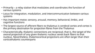 Thalamus and Hypo thalamus.pptxddddddddddd | PPTX