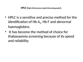 Description of Beta thalassemia its cause and management. | PPTX