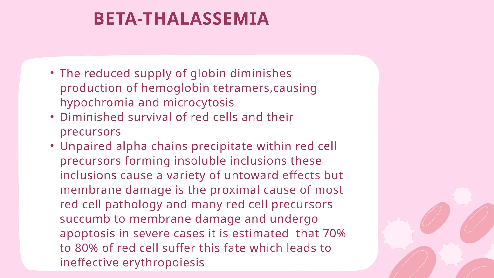 Thalassemia.pptx.pptx common than arterial thrombosis. Arterial ...