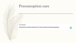 Preconception care
 