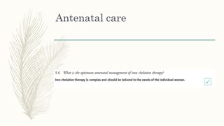 Antenatal care
 