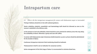 Intrapartum care
 