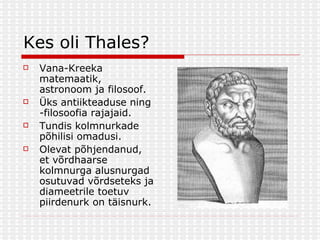 Thalese Teoreem | PPT