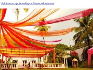 Thali decoration tips for weddings at banquet halls in Mumbai
 