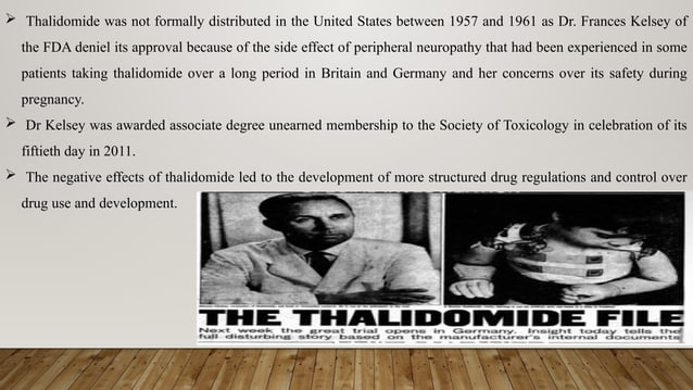 Thalidomide Rems Program Thalidomide drugs disaster 1953 history. | PPTX