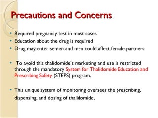 Thalidomide & its derivatives by Dr. Harmanjit Singh, Department of ...