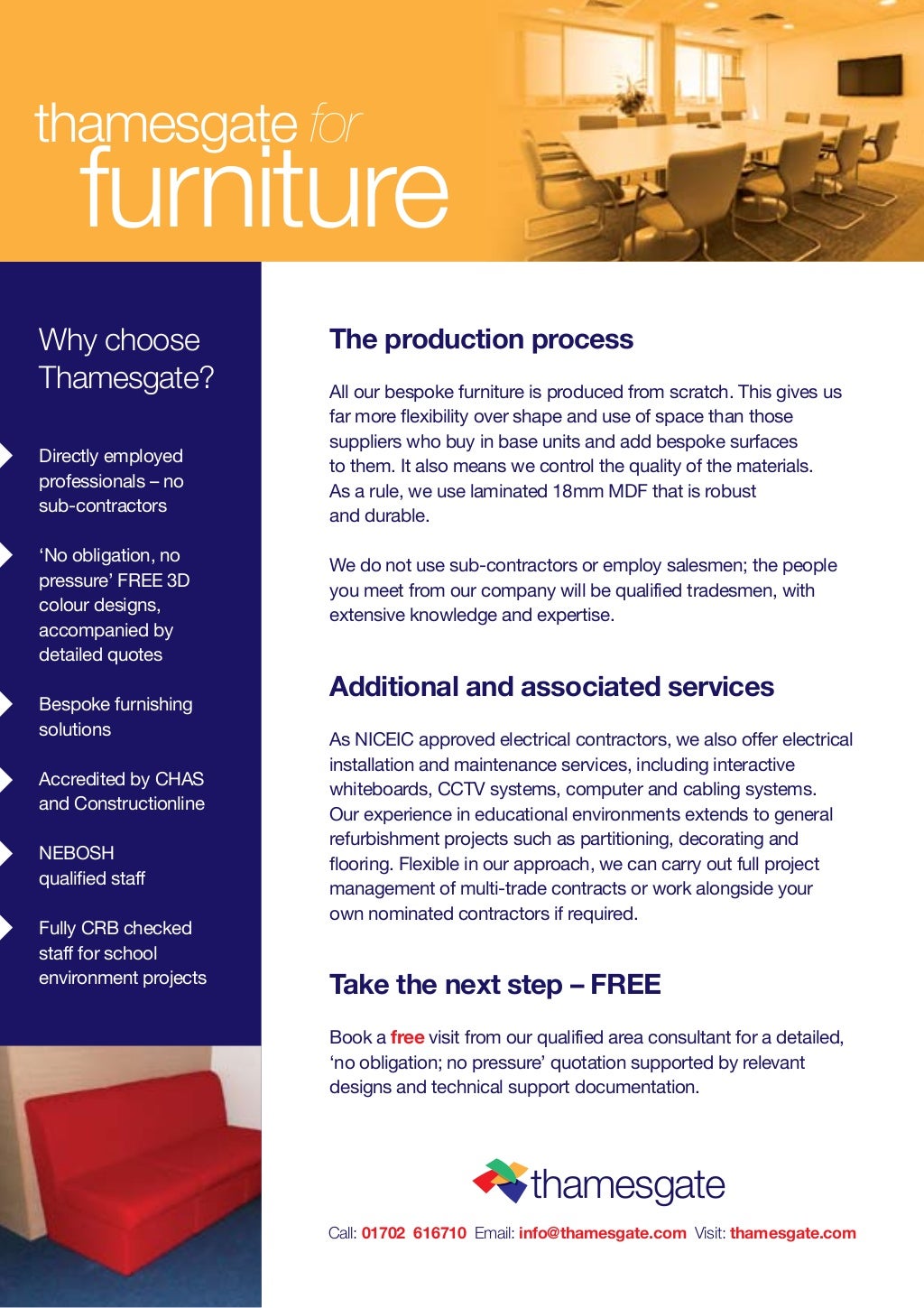 Furniture design Brochure