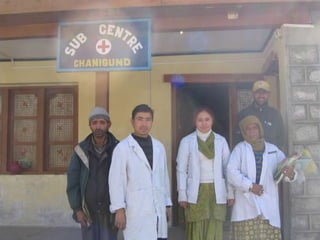 National  Rural  Health  MissionHealth  Policy Planning   & Implementation  Architectural  Correction  of  Health   SystemsBottom-up   Planning   Approach Need  Based   Planning   Provision  of  Essential  H R H &  Infrastructure - Service  Guarantees as per IPHS-  Contractual Staff  (2nd ANM, Nurses, LT ...Drs.)				-  ASHAsConvergence  of  all   Vertical   Programmes