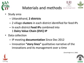 Innovation Platforms as a tool for smallholder dairy development: A case from Uttarakhand, India