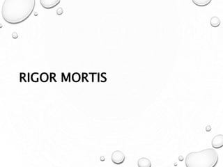 RIGOR MORTIS
 