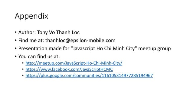 3D Web Programming [Thanh Loc Vo , CTO Epsilon Mobile ] | PPT