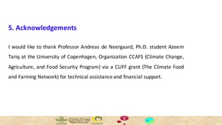 Thành, Phan Hữu - Climate Food and Farming CLIFF Network annual workshop November 2017