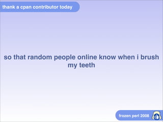 Thank A Cpan Contributor Today