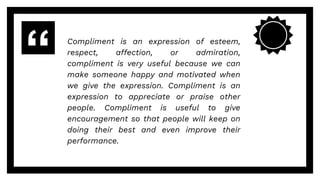 Thanking, Complementing, and Congratulating - English for Interpersonal ...