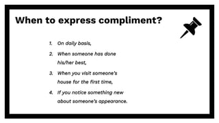 Thanking, Complementing, and Congratulating - English for Interpersonal ...