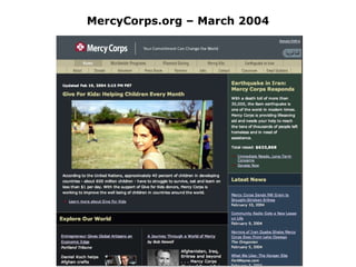 MercyCorps.org – March 2004 