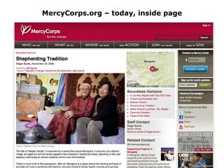 MercyCorps.org – today, inside page 