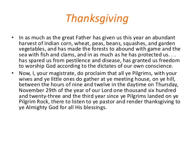 a speech of thanks giving